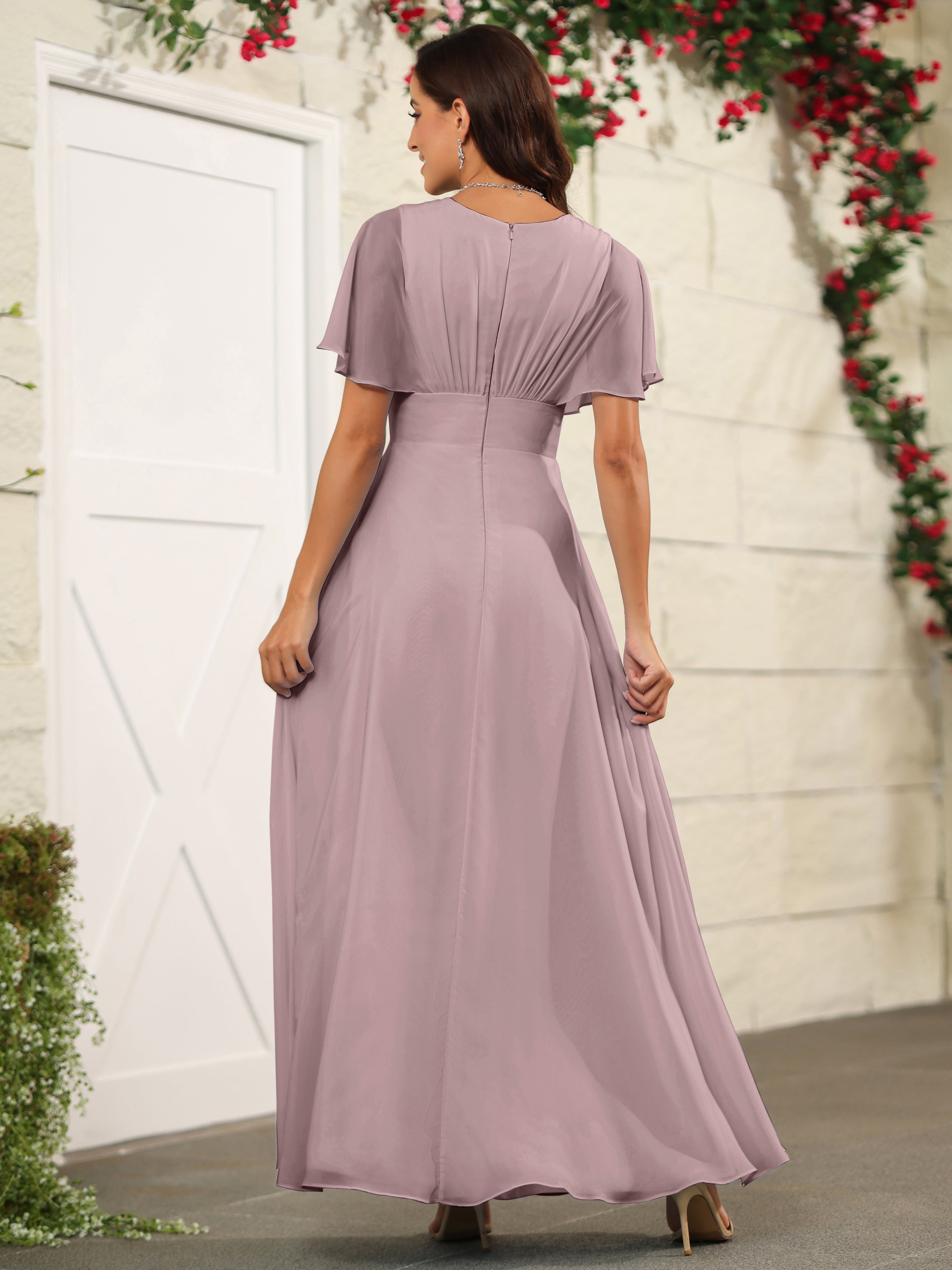 Mauve dress short outlet