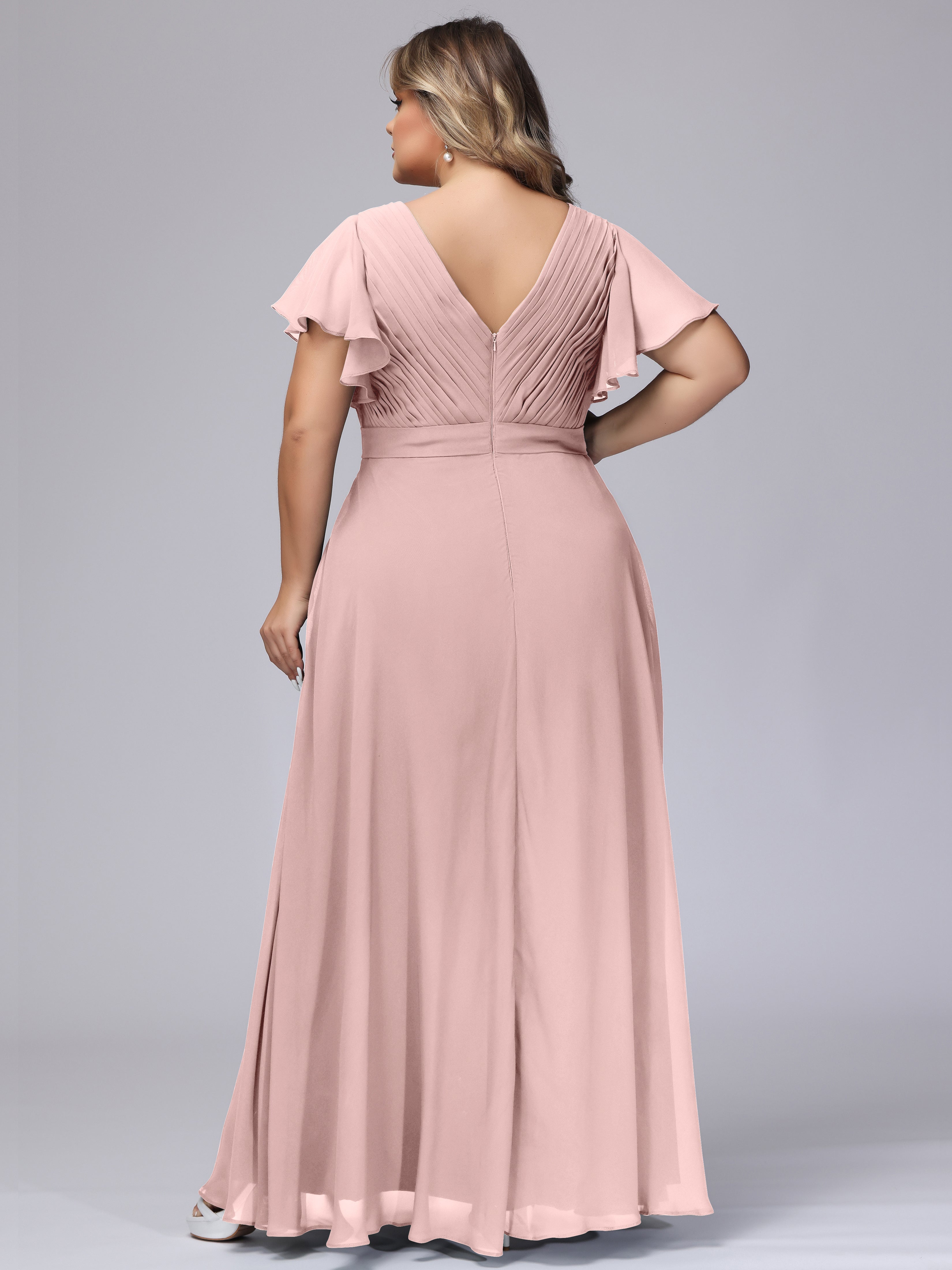 Plus bridesmaid dresses with sleeves best sale