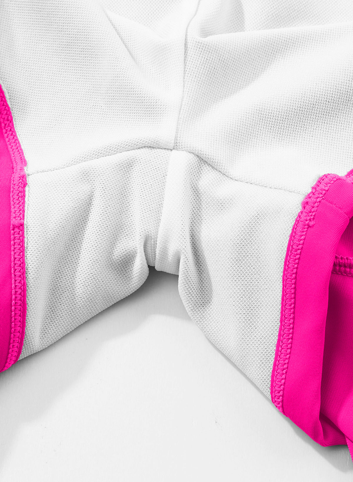 Savaviaswim - Pink Solid Color Simple Versatile High Waist Swim Short