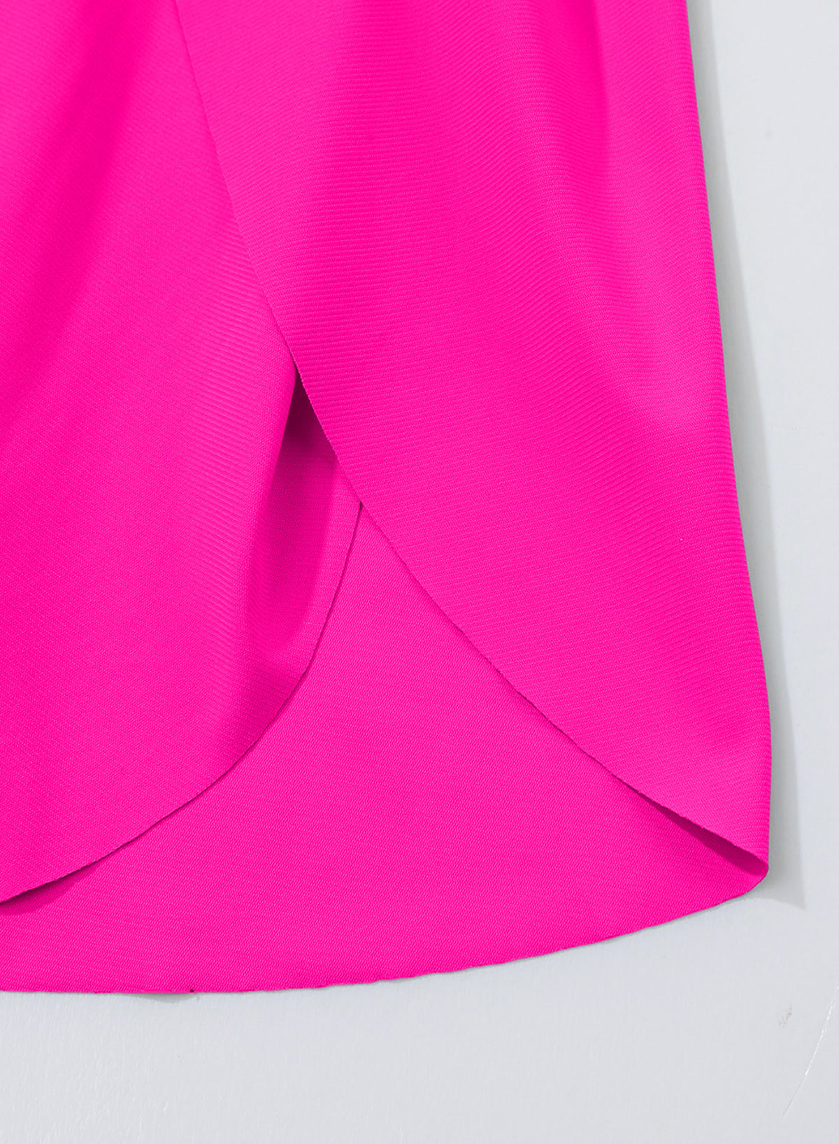 Savaviaswim - Pink Solid Color Simple Versatile High Waist Swim Short