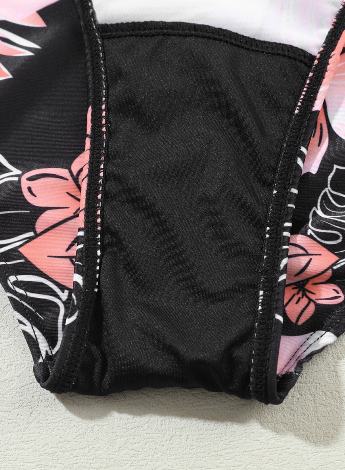 Savaviaswim - Floral Print Simple High Waist Swim Short