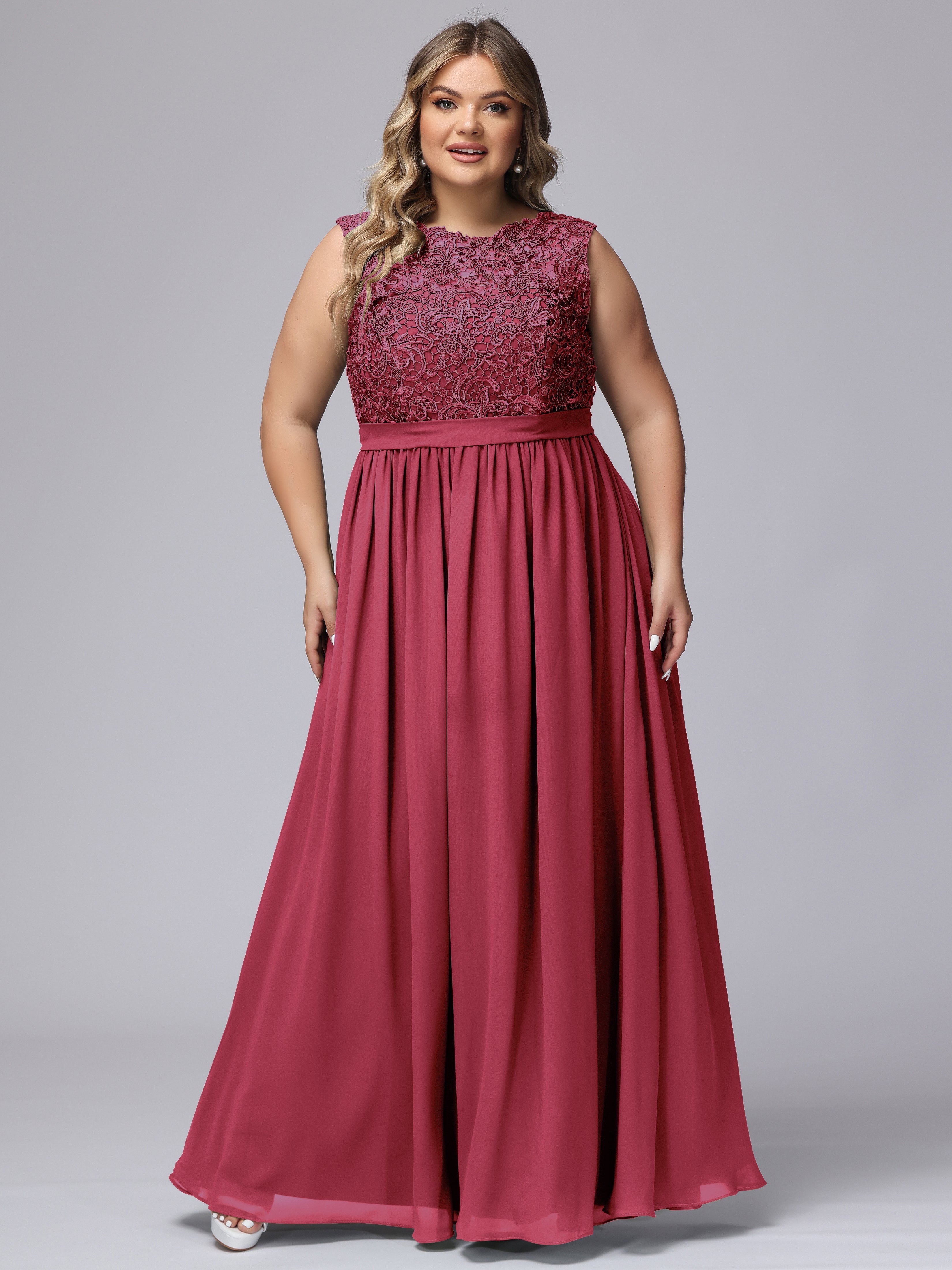 Plus size red bridesmaid dresses on sale