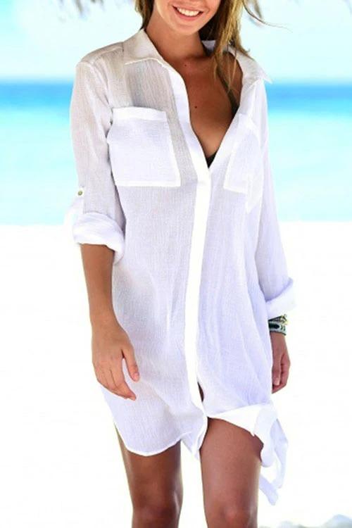 Savaviaswim - Pocket Long Sleeve Cover Up