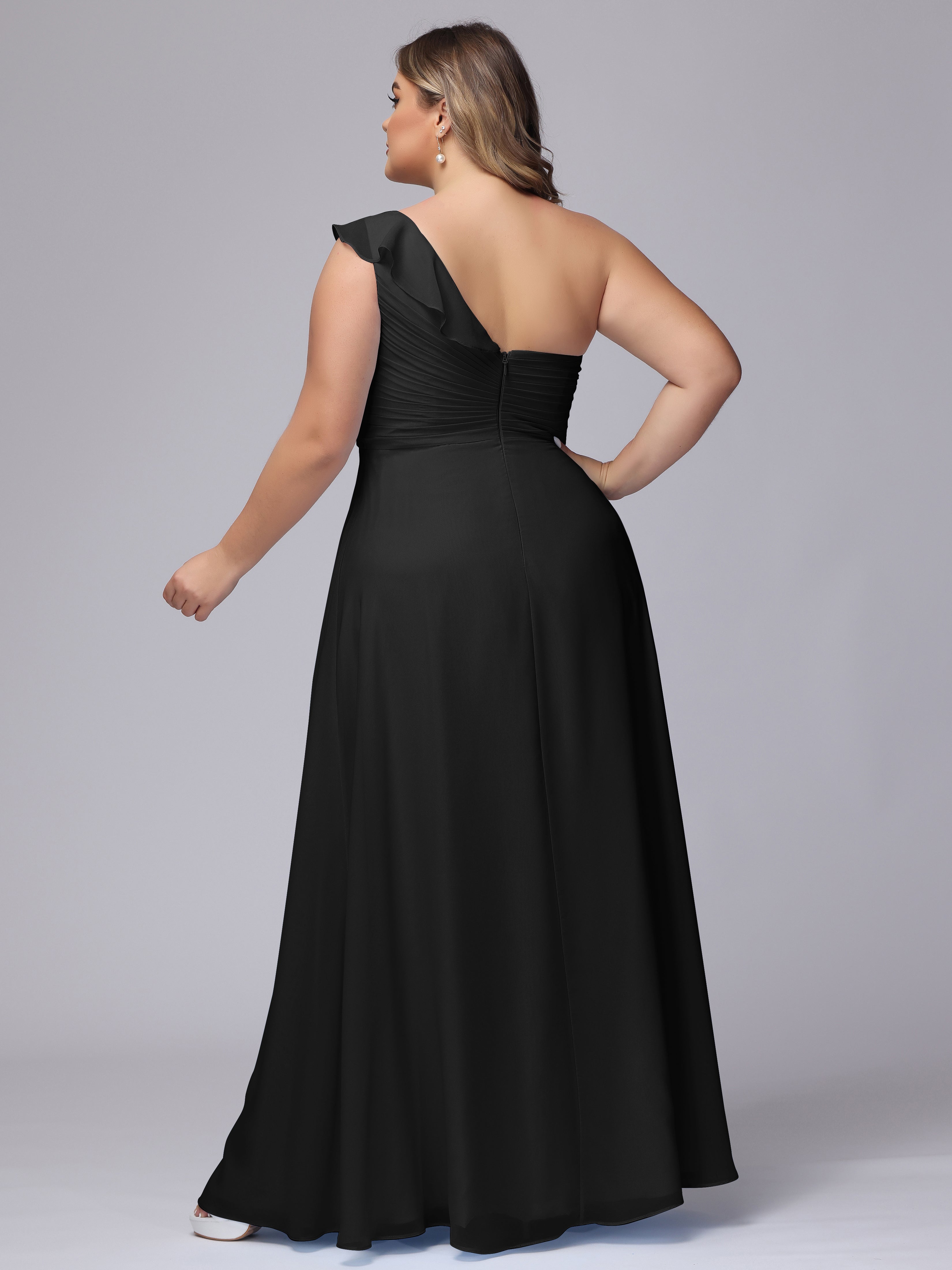 Plus size black bridesmaid dresses best sale