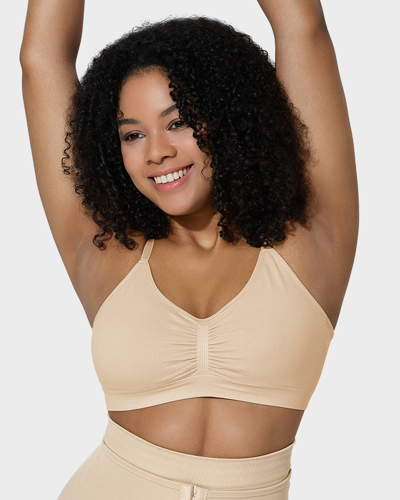 Savaviaswim Women's Full Coverage Non-Padded Wireless Sculpt Bra