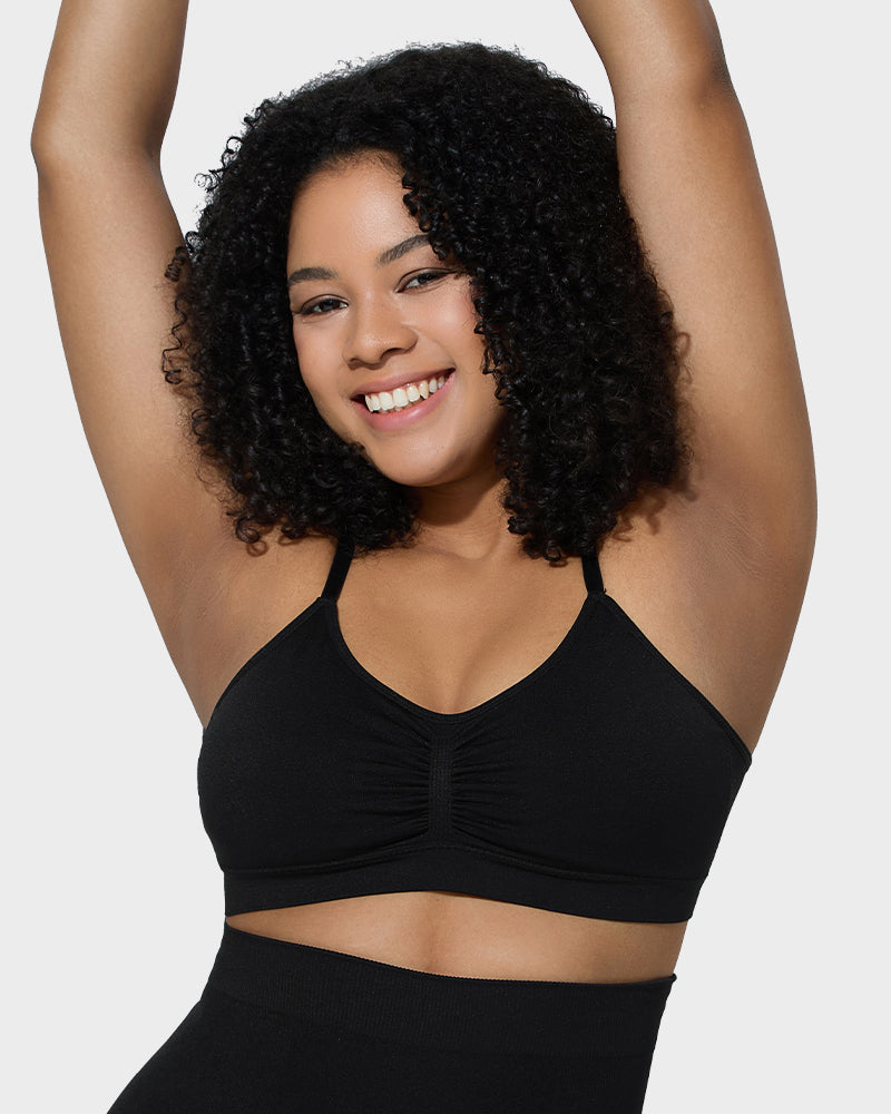 Savaviaswim Women's Full Coverage Non-Padded Wireless Sculpt Bra