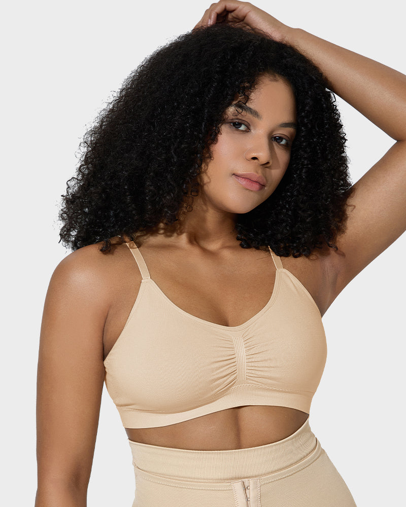 Savaviaswim Women's Full Coverage Non-Padded Wireless Sculpt Bra