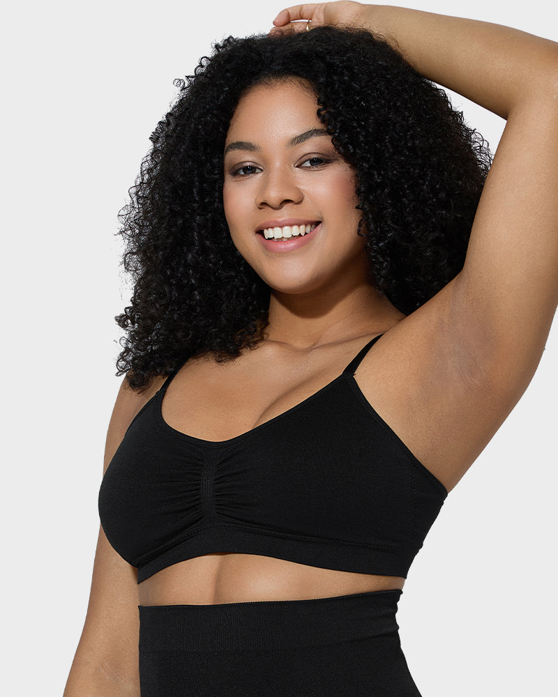 Savaviaswim Women's Full Coverage Non-Padded Wireless Sculpt Bra