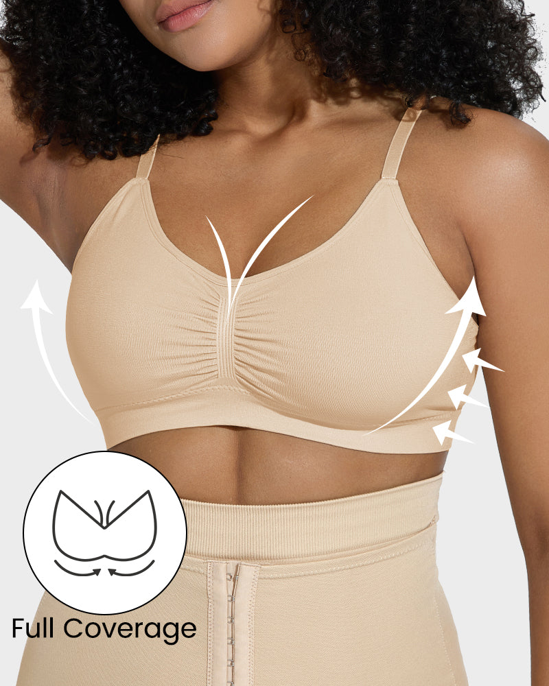 Savaviaswim Women's Full Coverage Non-Padded Wireless Sculpt Bra