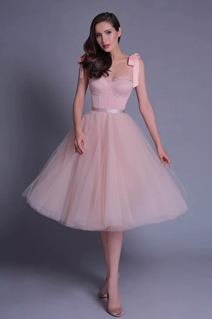 Pink Lovely Sweetheart Short Prom Dress Wedding Guest Dress