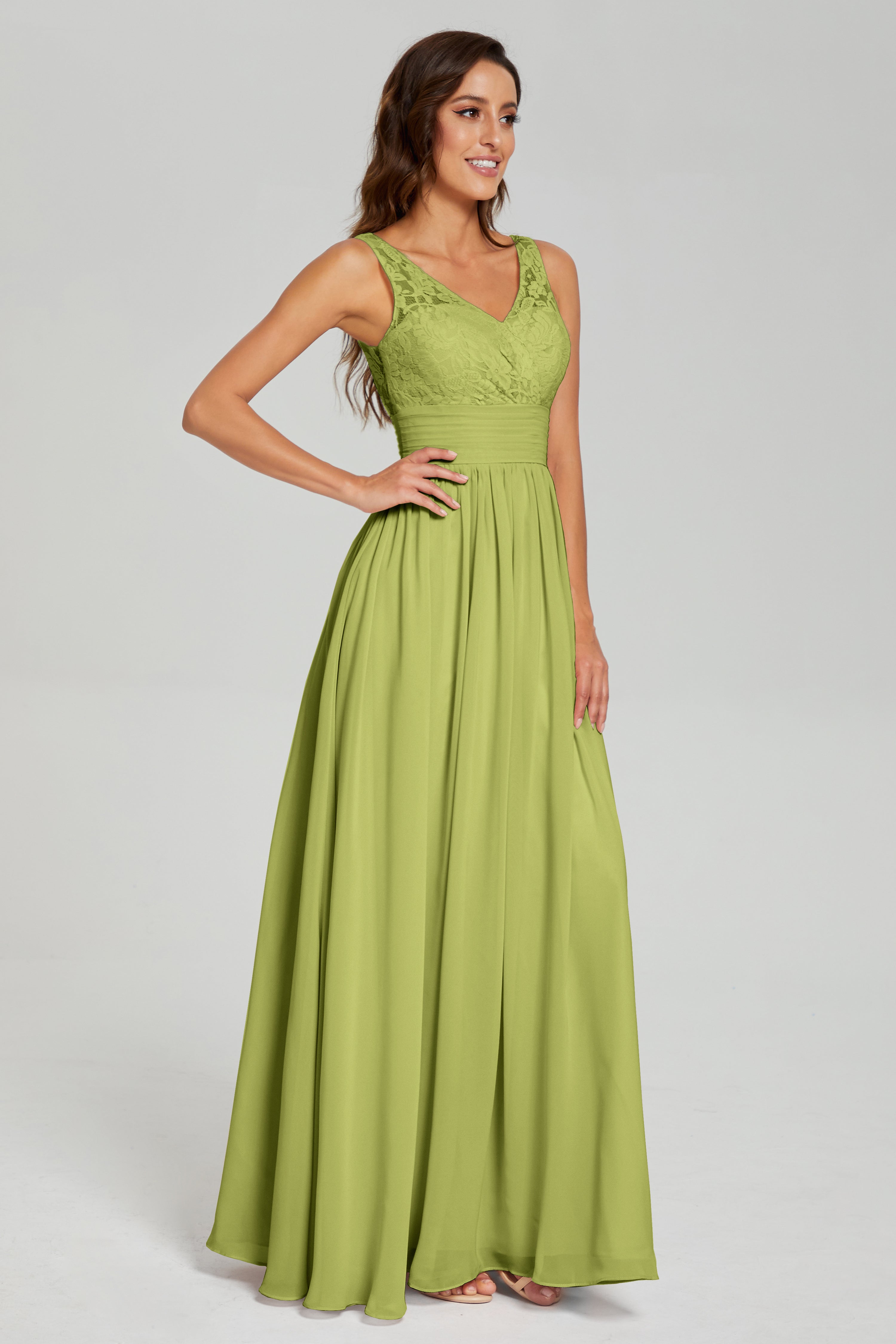 A-line Sleeveless Chiffon Prom Dresses