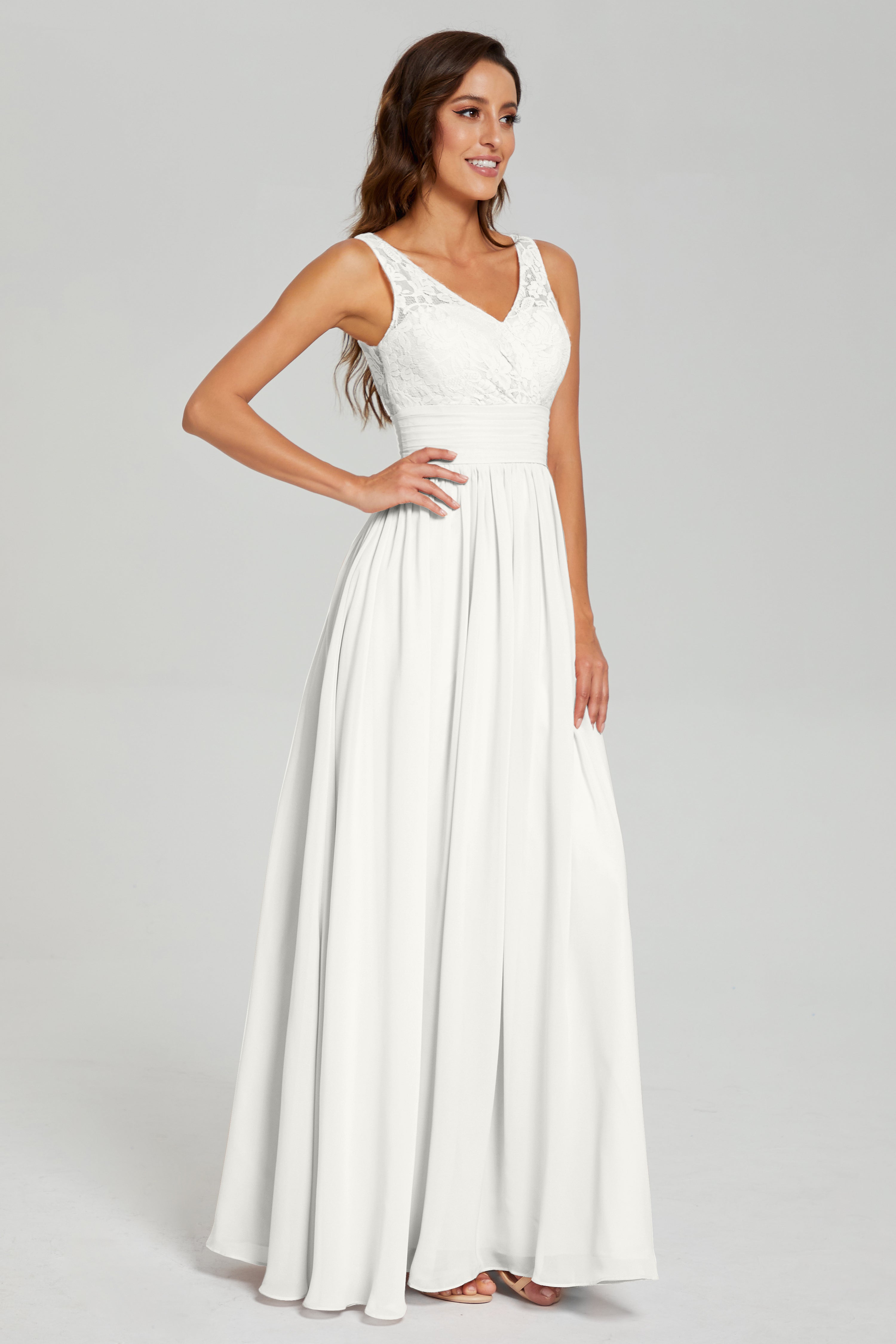 A-line Sleeveless Chiffon Prom Dresses