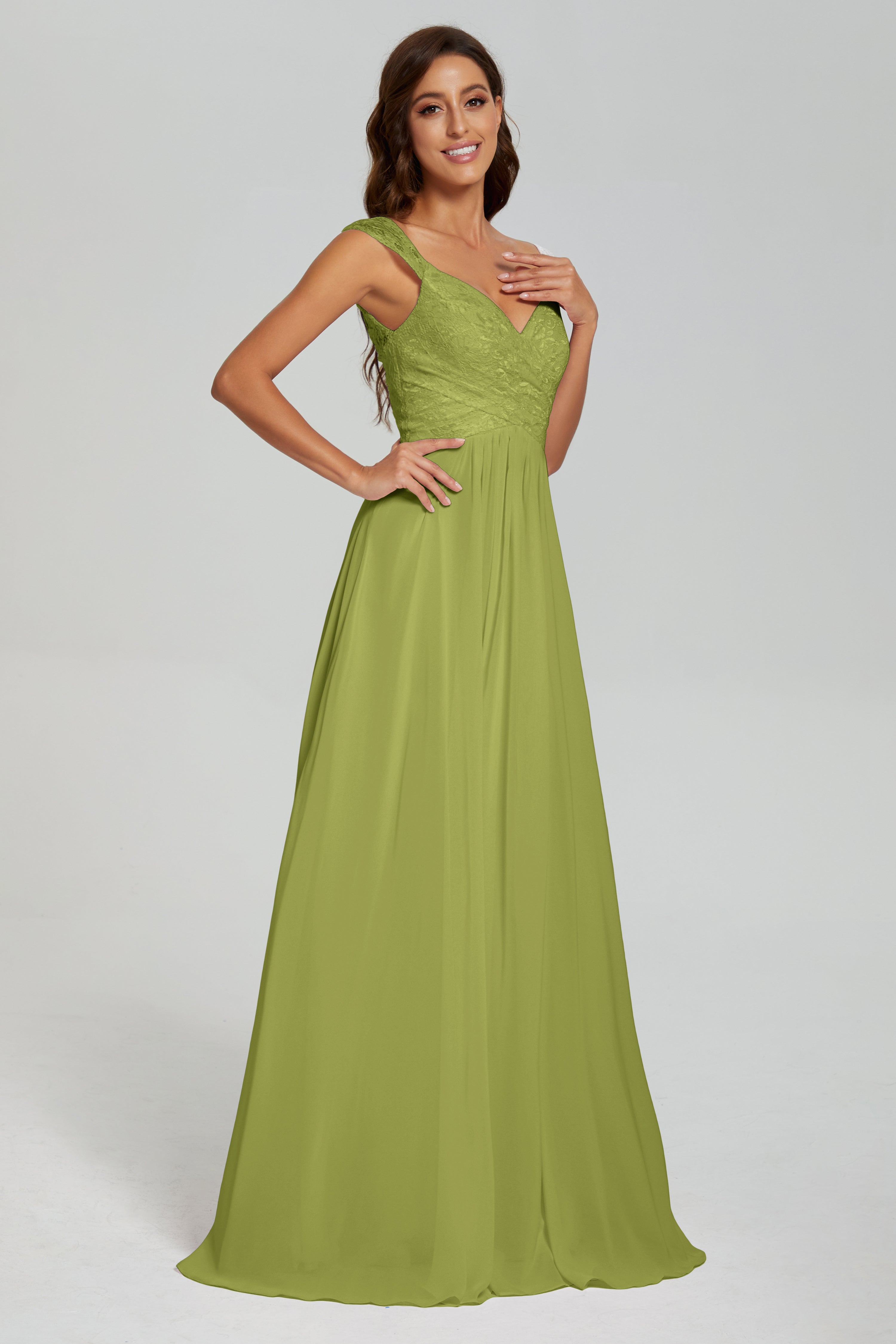 Backless Pleating Chiffon Prom Dresses