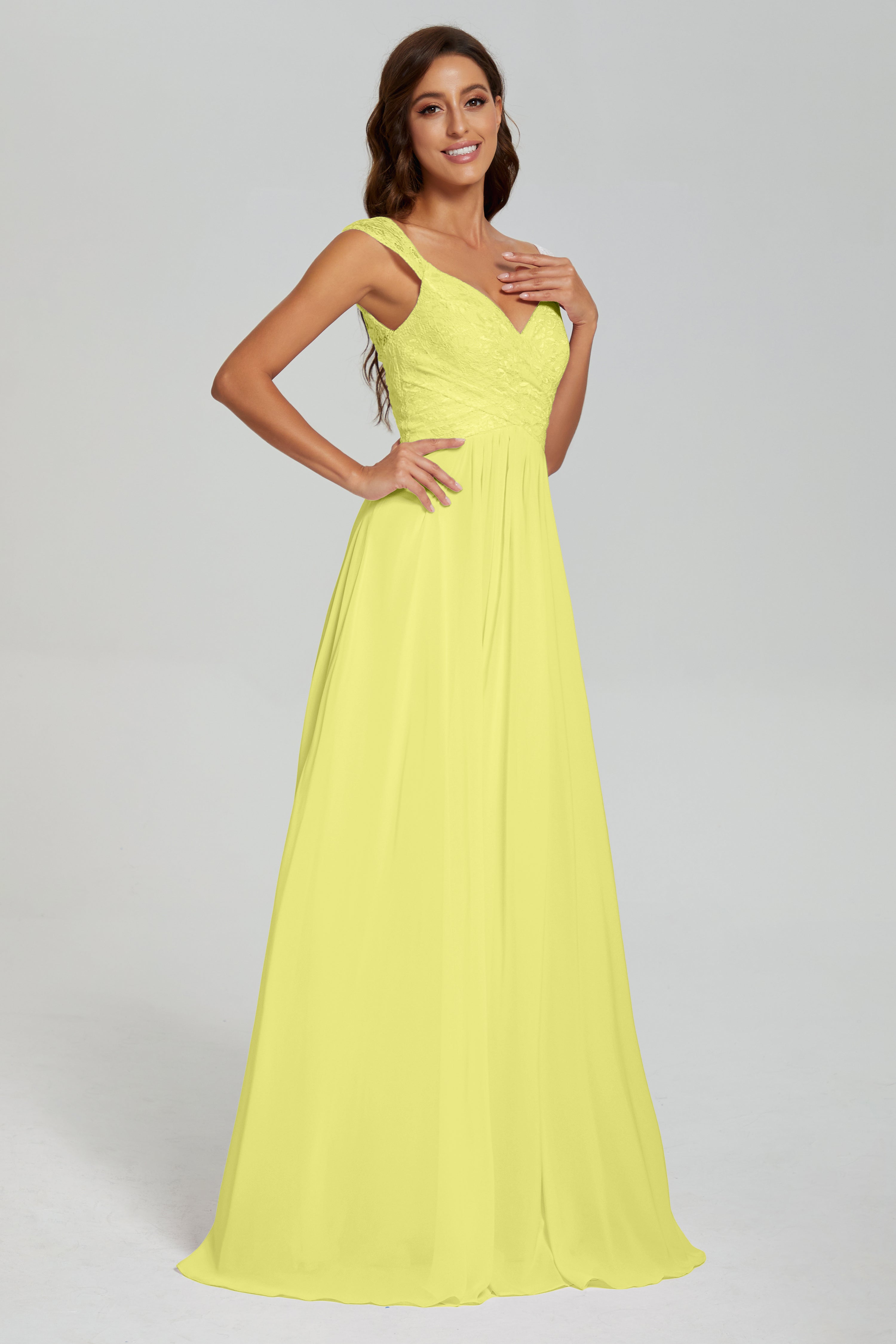 Backless Pleating Chiffon Prom Dresses