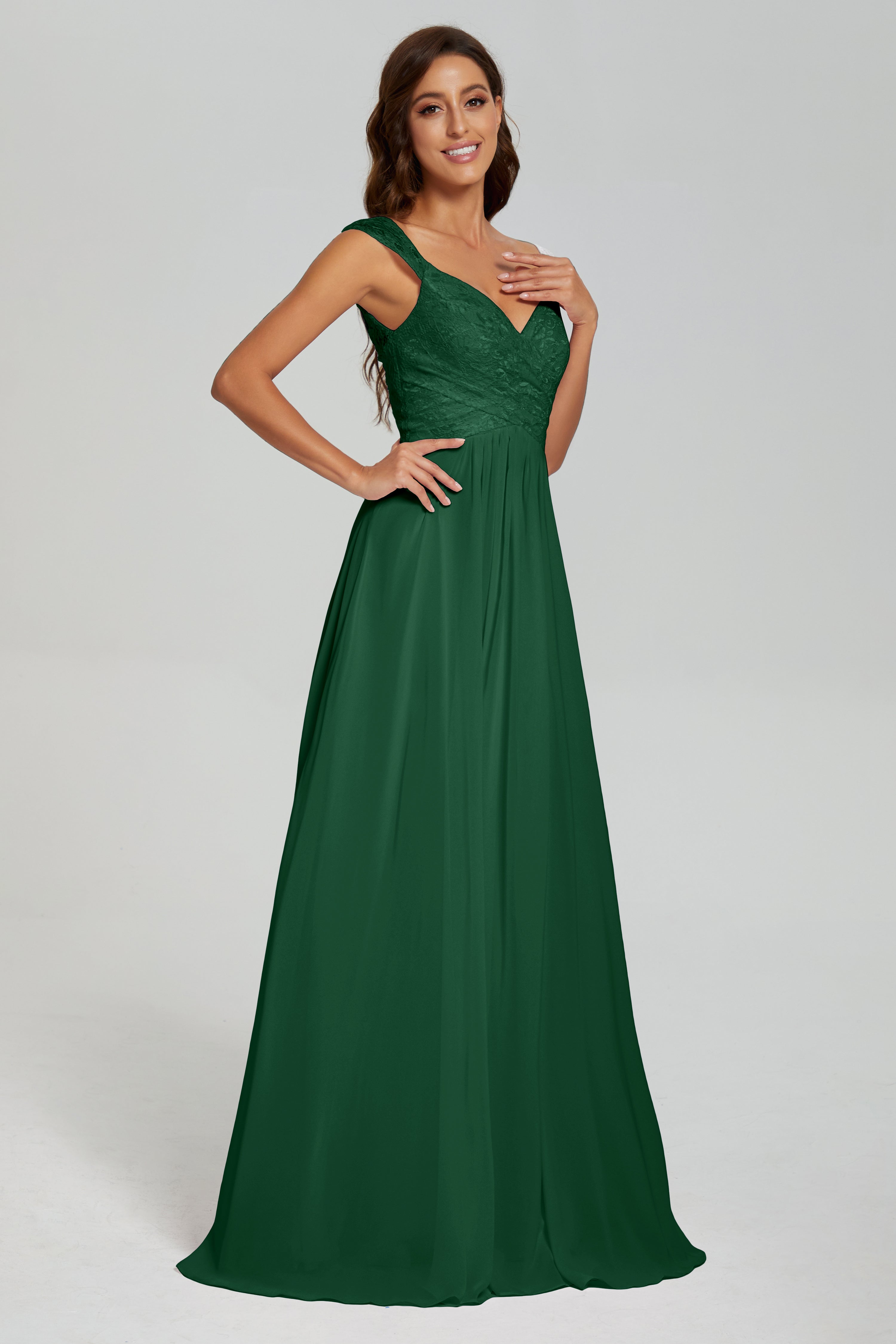 Backless Pleating Chiffon Prom Dresses