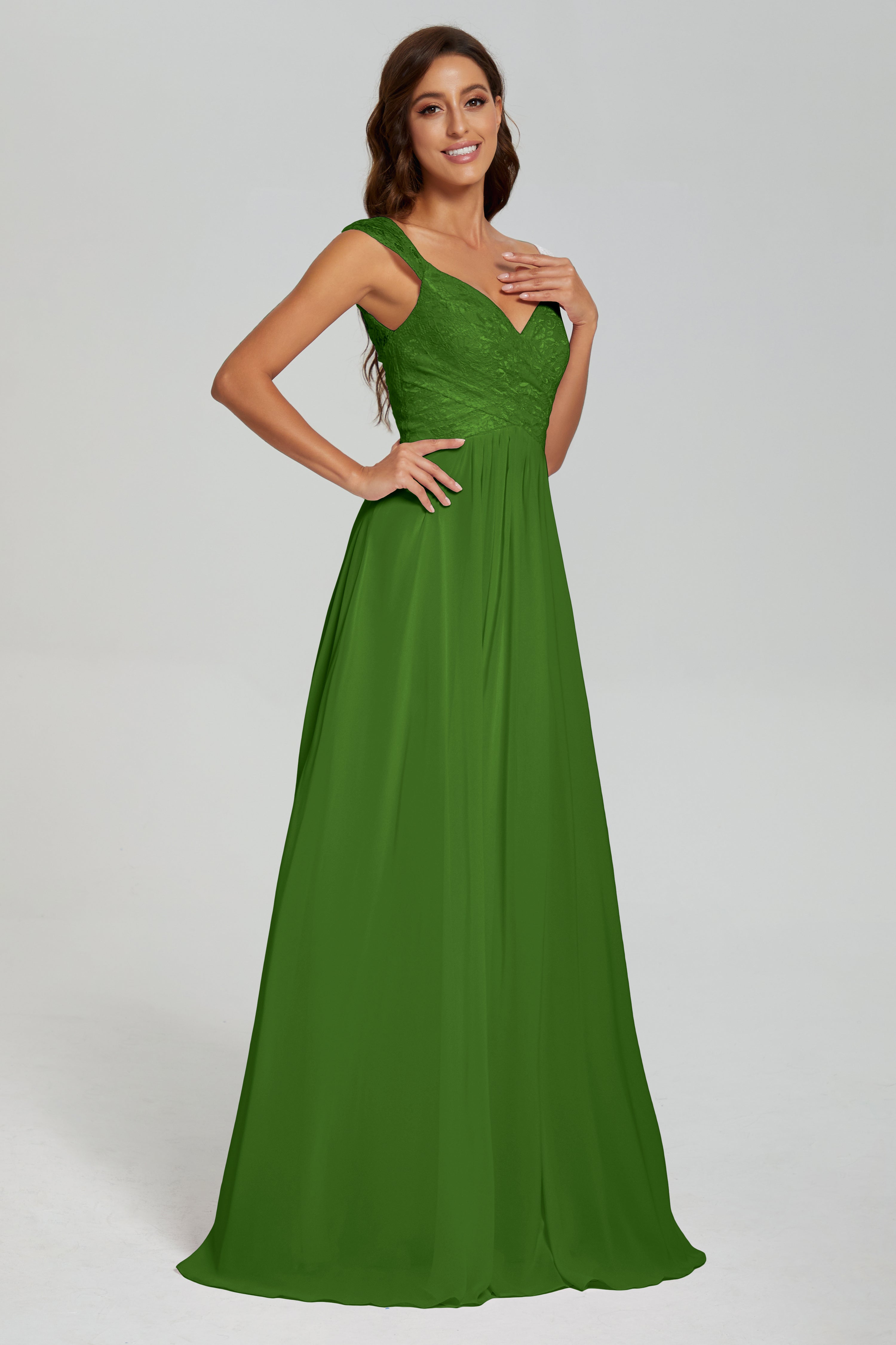 Backless Pleating Chiffon Prom Dresses