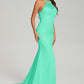 Halter Mermaid Lace Prom Dresses with Trailing