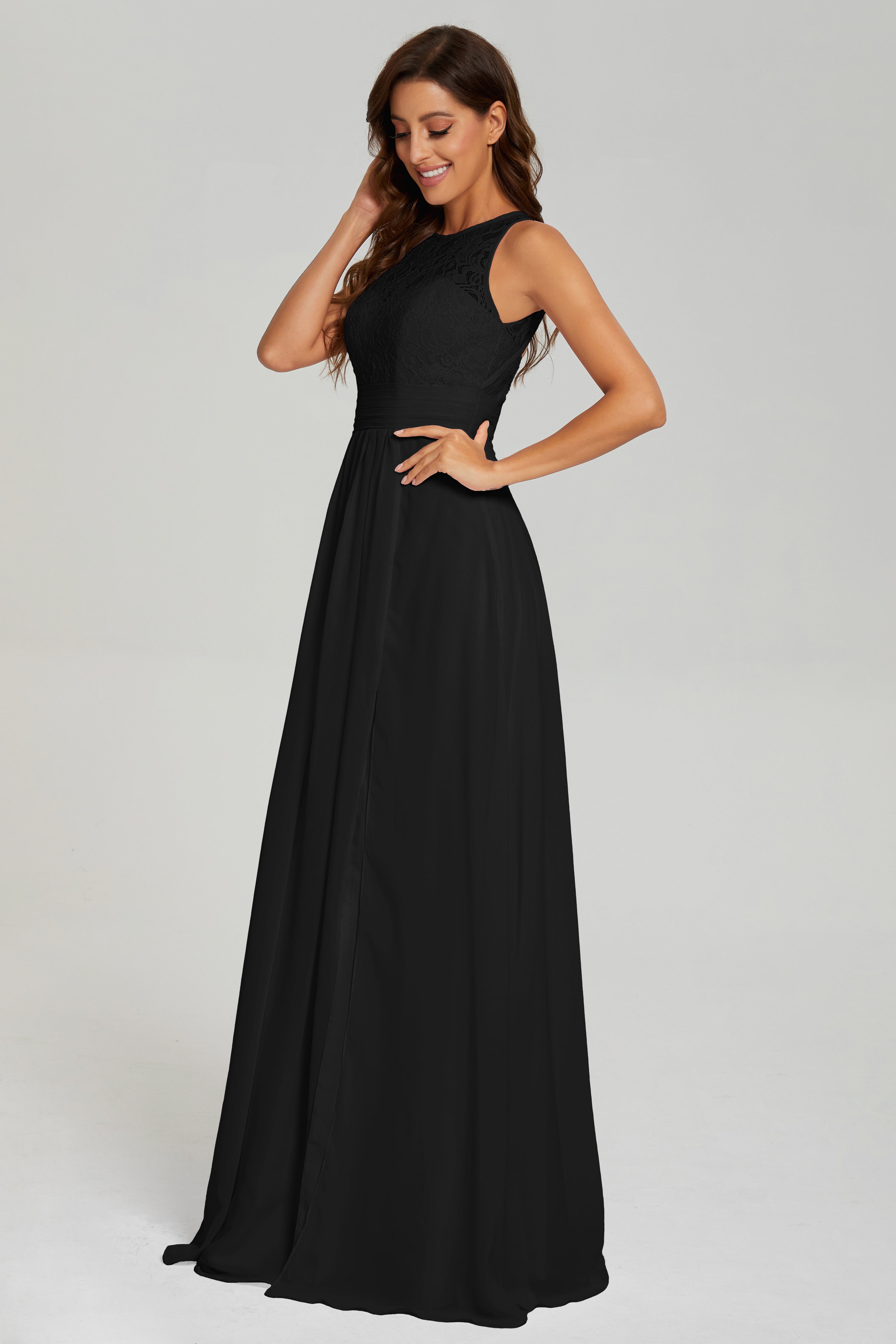 Open Back Sheath Long Prom Dresses