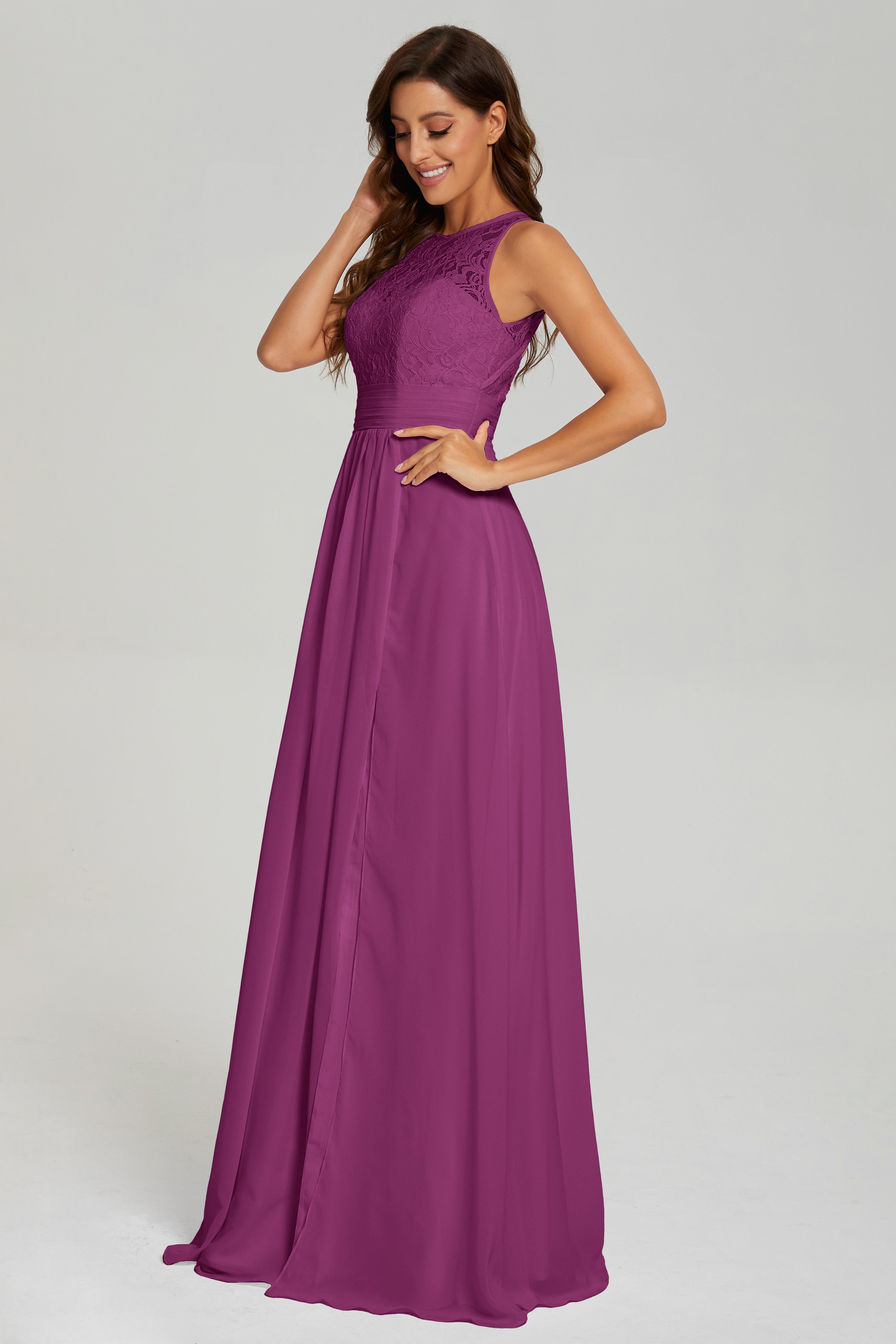 Open Back Sheath Long Prom Dresses