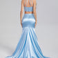 2-Piece Mermaid Beading Prom Dresses with Trailing