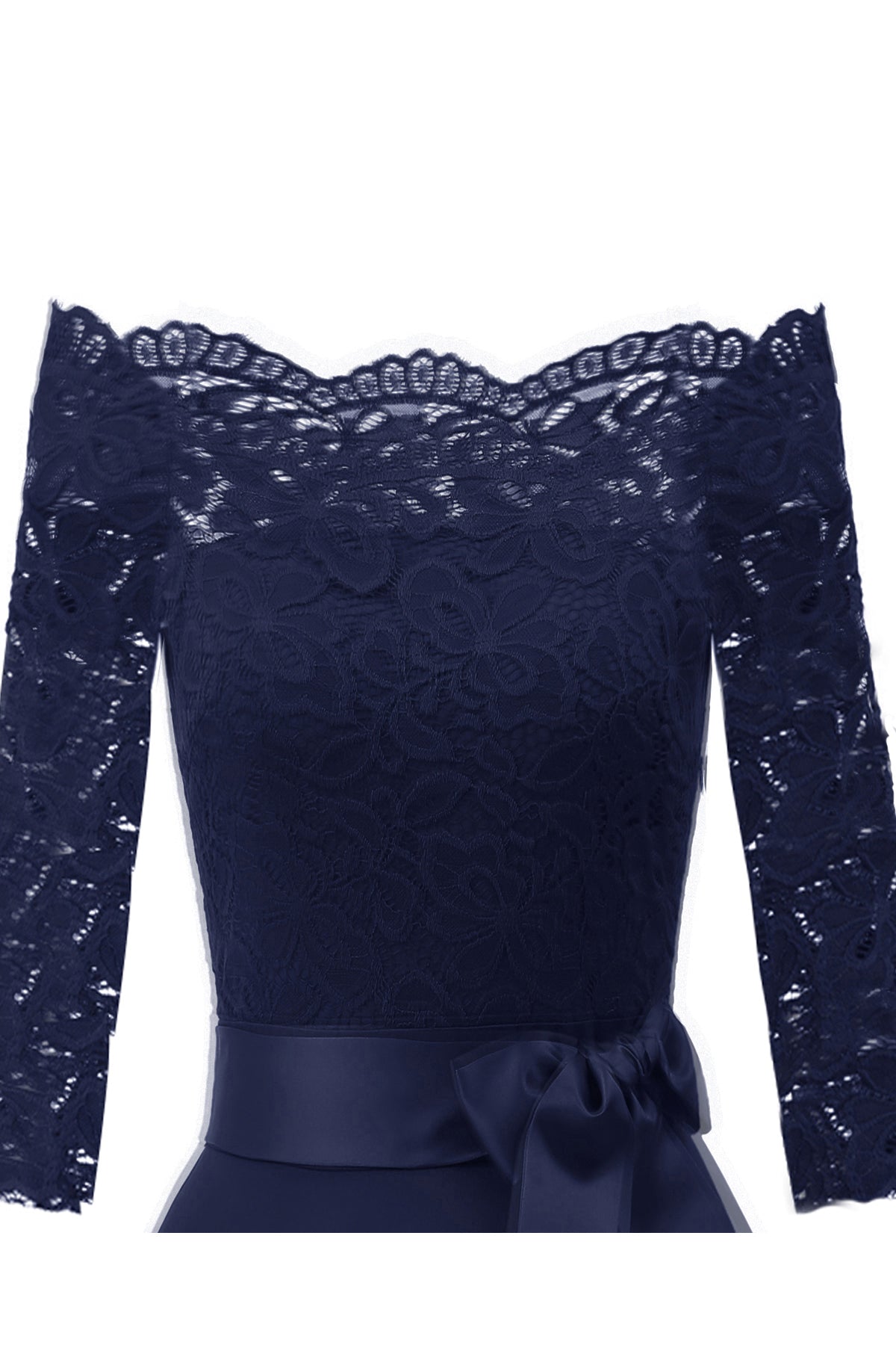 A-line High Low 3/4 Sleeve Vintage Dresses