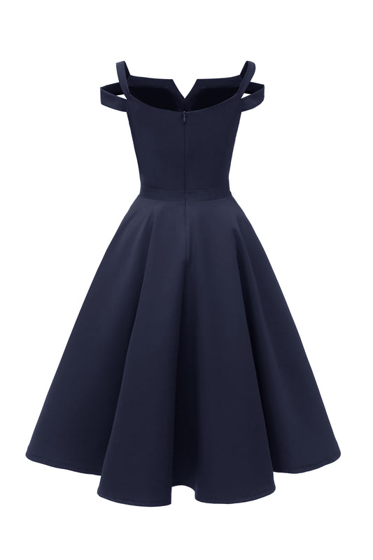 A-line Sleeveless Off the Shoulder Vintage Dresses