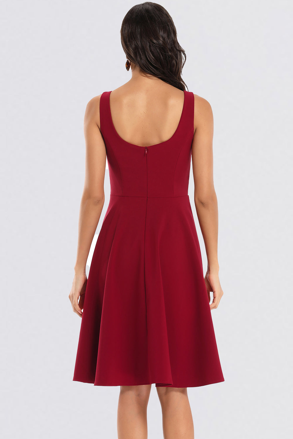 A-line Sleeveless Satin Vintage Dresses