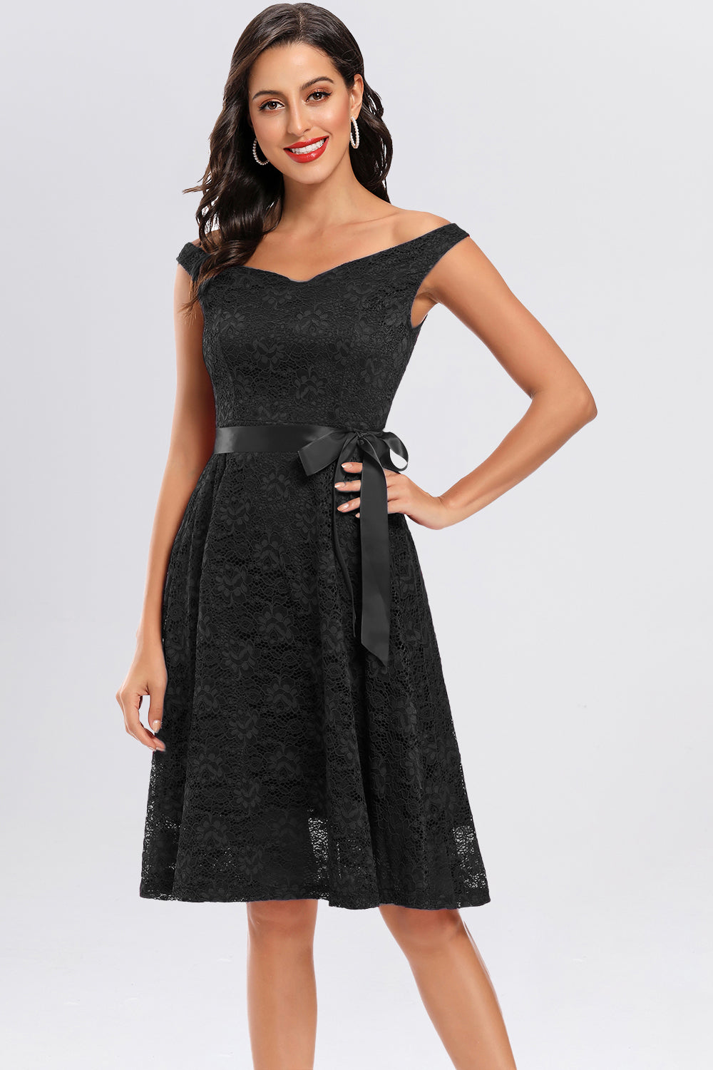 Backless Lace Off the Shoulder Homecoming Dresses