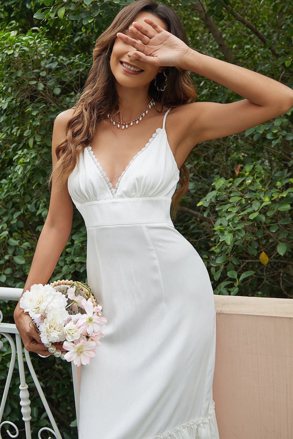 Chic V-neck High Waist Homecoming Dresses With Ruffles