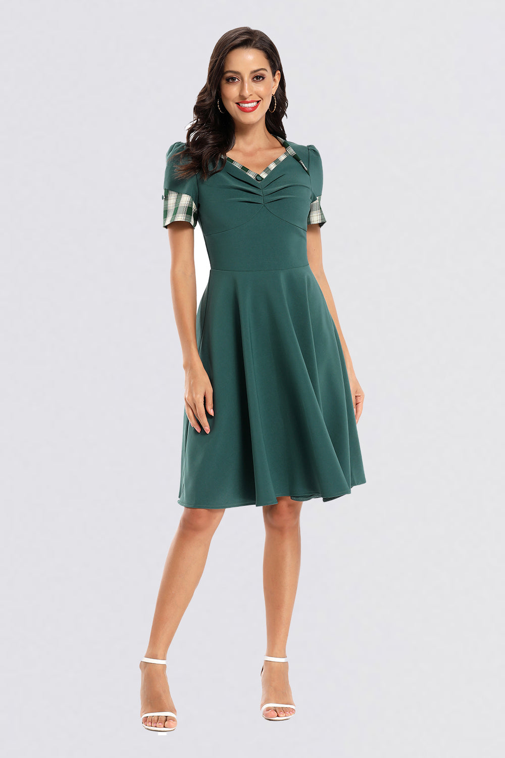Clash Colors Pleating Elegant Homecoming Dresses