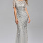 Elegant Sequins Embroidery Prom Dresses