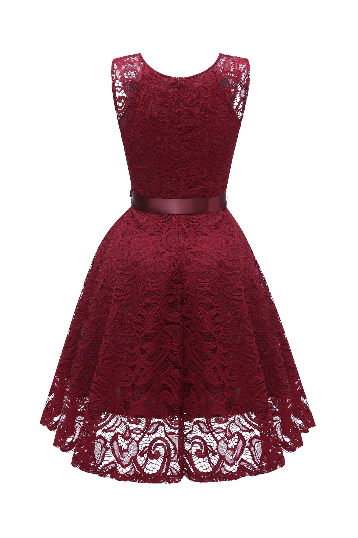 Lace A-line V-neck Vintage Dresses