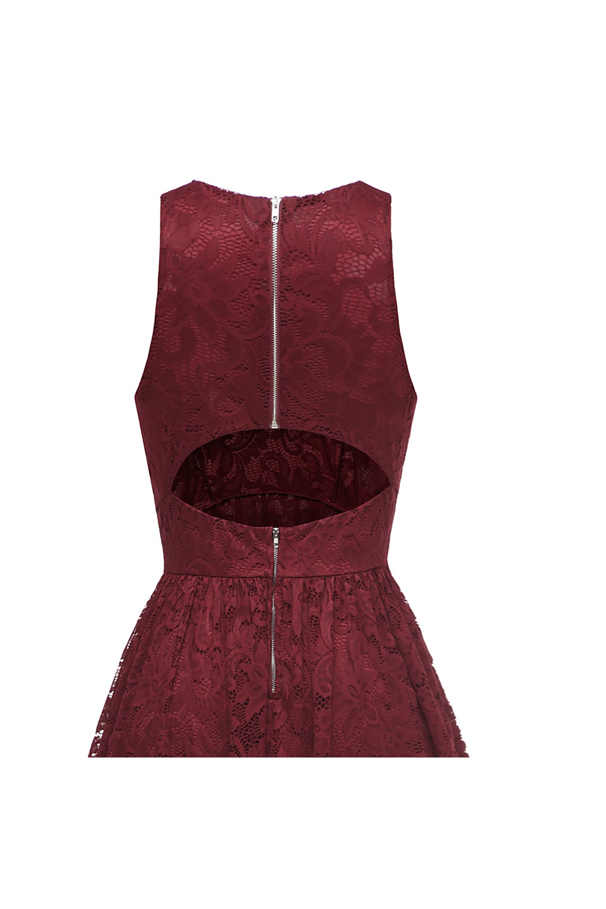 Open Back Halter High Low Vintage Dresses