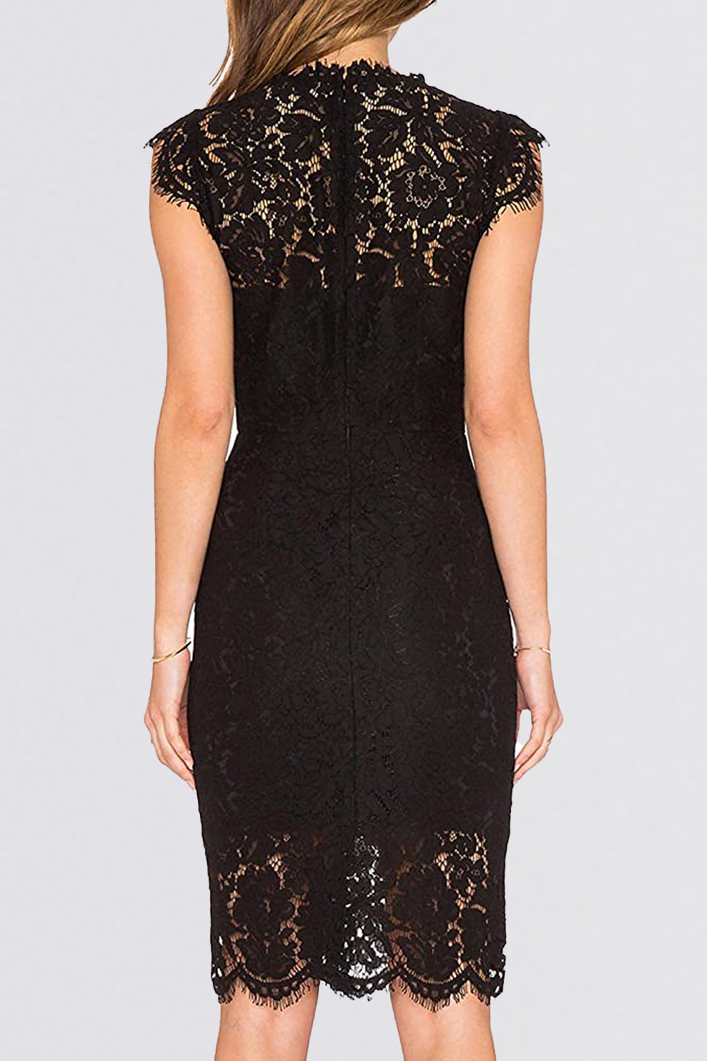 Sexy Illusion Mermaid Lace Vintage Dresses