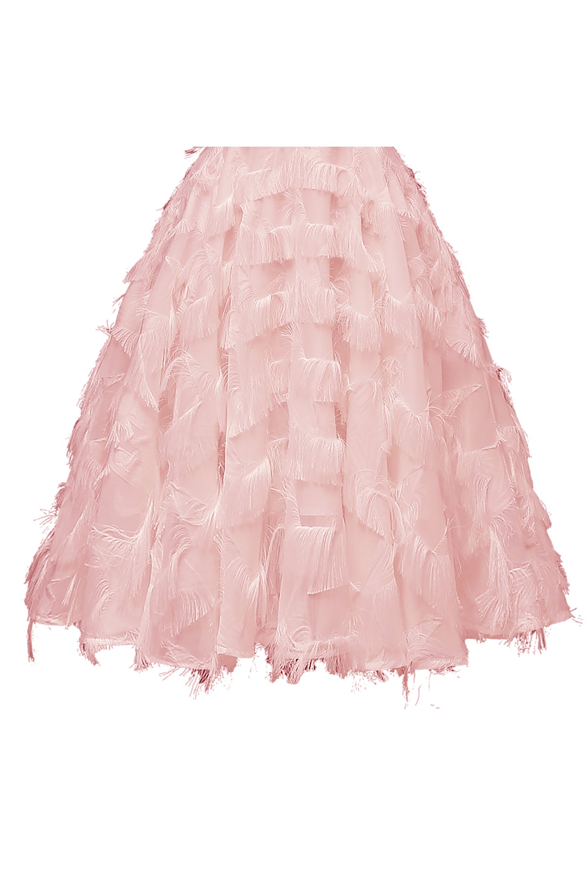 Sleeveless Off the Shoulder Tassel Vintage Dresses