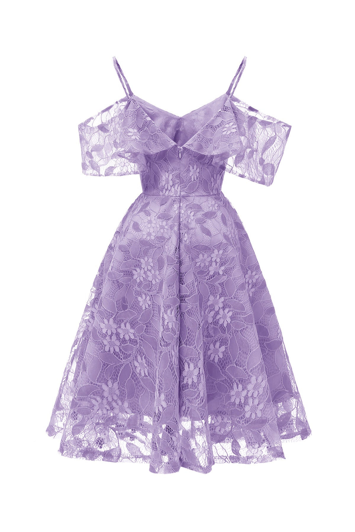 Sleeveless Spaghetti Straps V-back Vintage Dresses