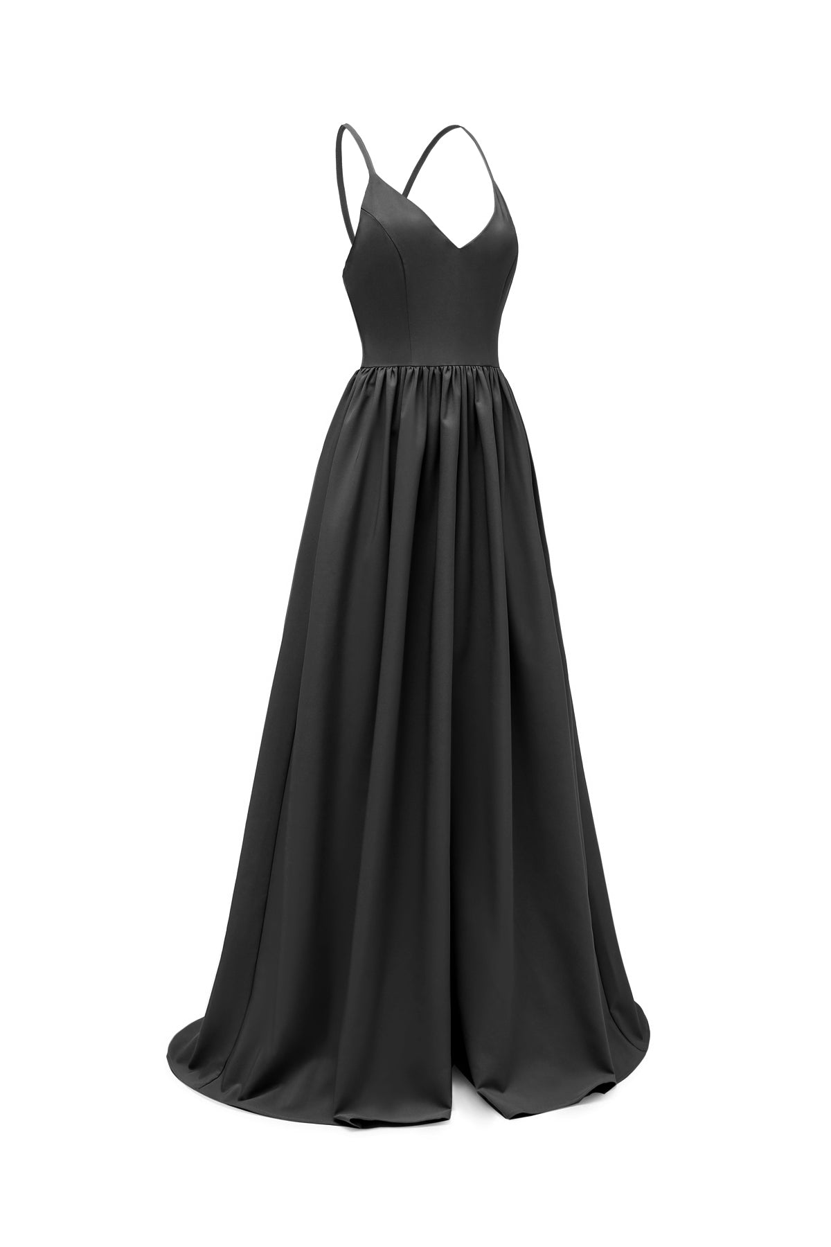 V-neck Criss Cross Spaghetti Straps Vintage Dresses