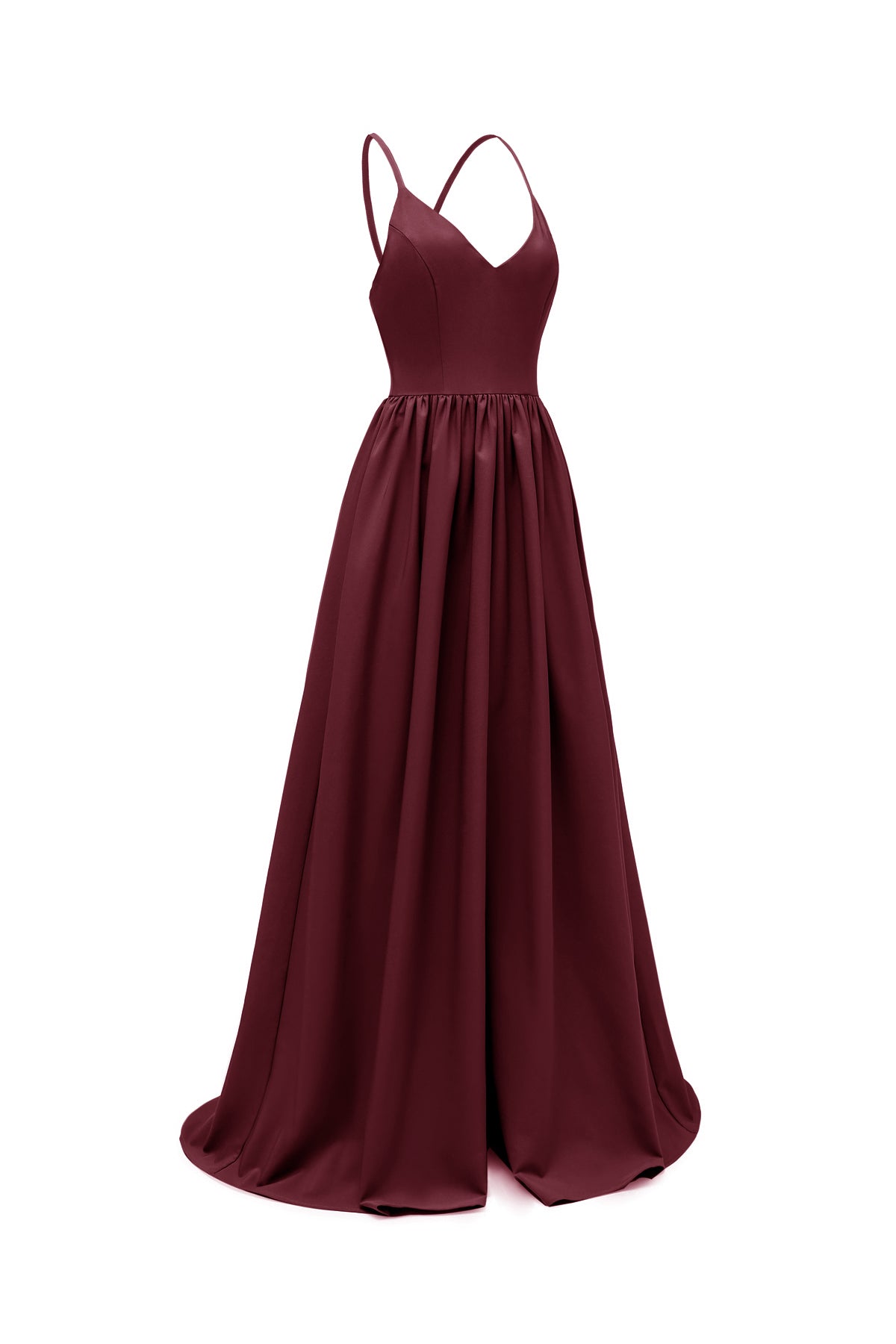 V-neck Criss Cross Spaghetti Straps Vintage Dresses