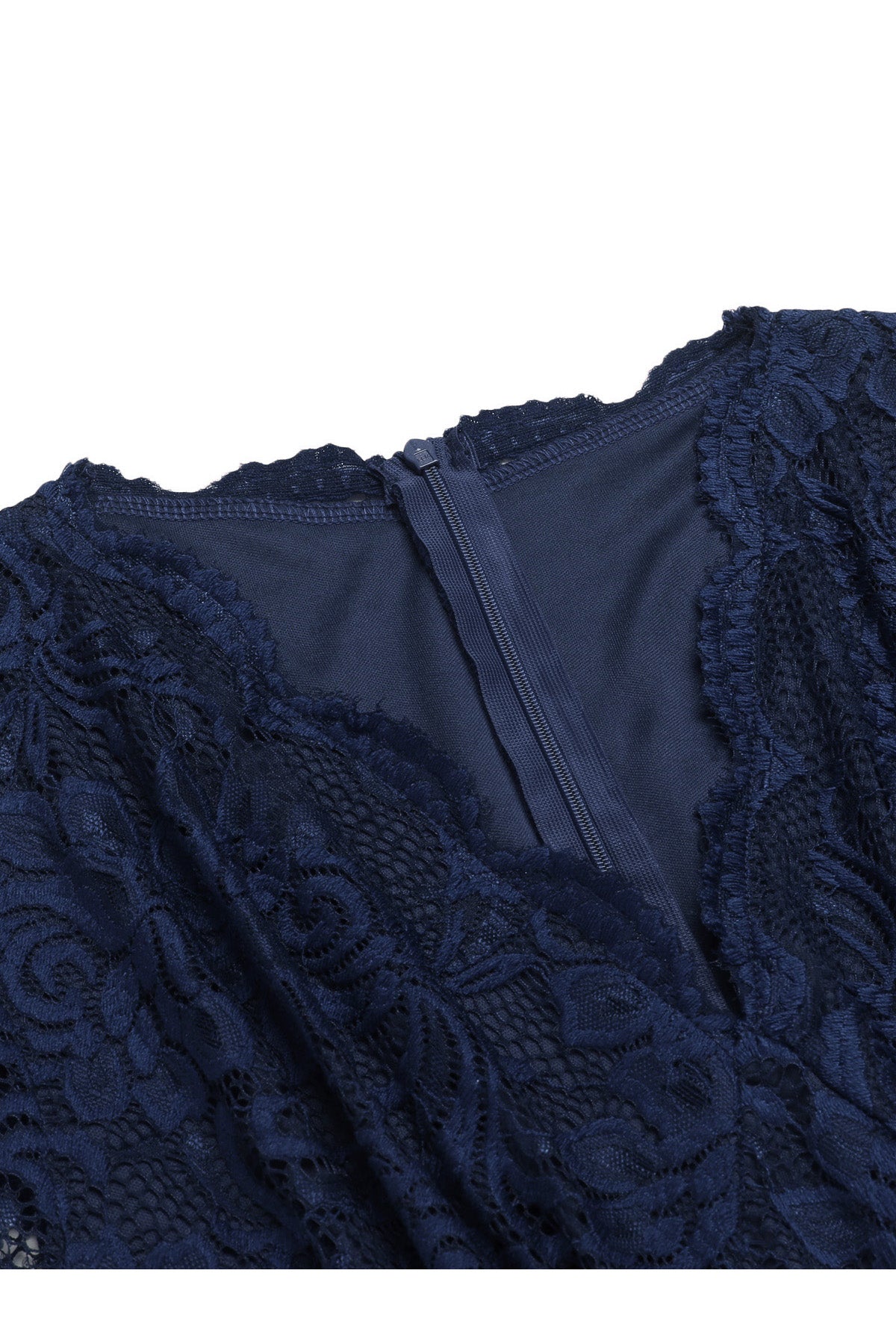 V-neck Lace Short Vintage Prom Dresses